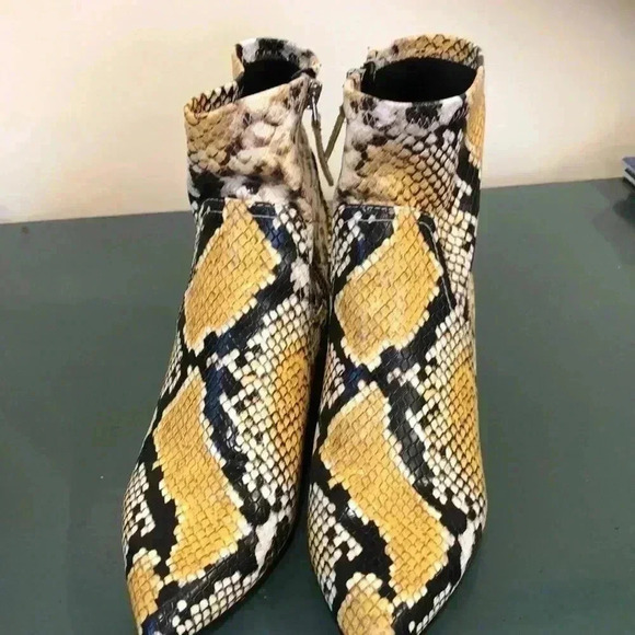 Aldo Shoes - Aldo snakeskin boots with side zipper.